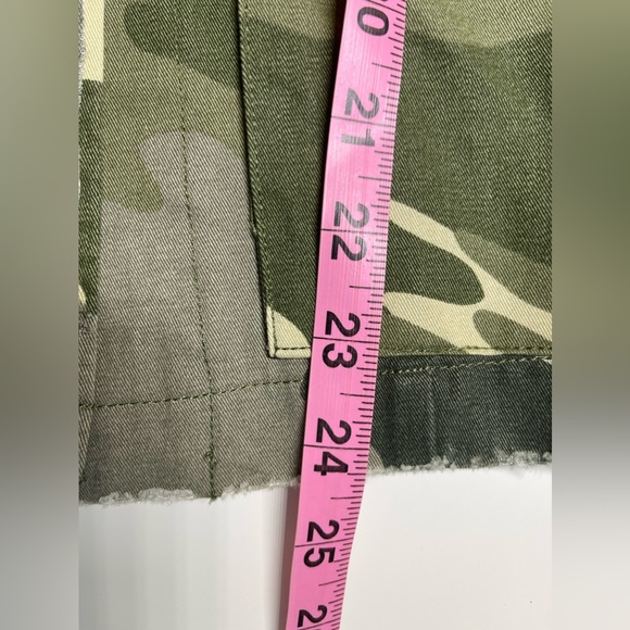 NWT Zadig & Voltaire Virginia Khaki Camo Print Button Front Jacket Small $598 - Picture 14 of 16